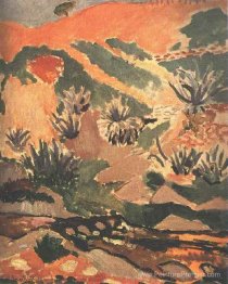 Paysage avec ruisseau (ruisseau avec aloes)