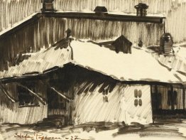 Toits sous la neige