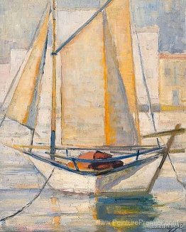 Bateau avec voiles
