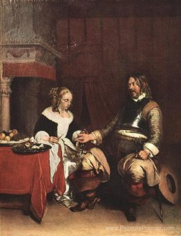 Homme offrant une femme