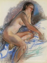 Nu avec une bougie. France