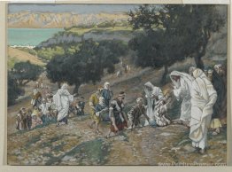 Jésus guérit les aveugles et les boiteux sur la montagne