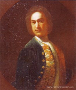 Portrait de jeune homme dans un manteau vert