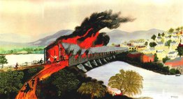 Le brûlage de Troy en 1862