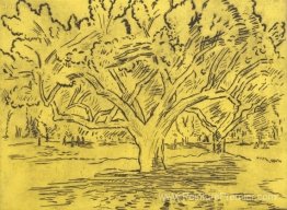 Grand arbre et figures éloignées