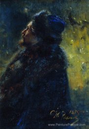 Portrait du peintre Viktor Mikhailovich Vasnetsov. Étude pour l'