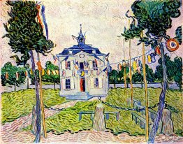 Hôtel de ville d'Auvers le 14 juillet 1890