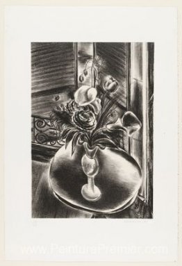 Fleurs dans la fenêtre de l'ami