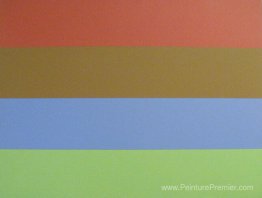 Rouge, ore, bleu, vert