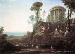 Apollo et les muses sur le mont Helicon