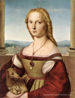 Portrait d'une dame avec une licorne
