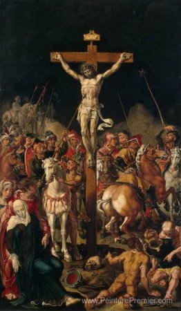 Calvaire, panneau central d'un triptyque