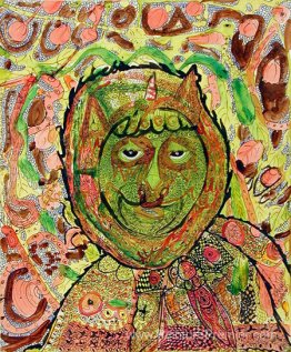 L'homme de chat vert et les serpents volants