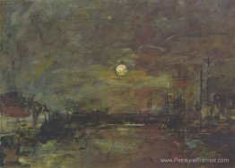 Crépuscule sur le port de Le Havre