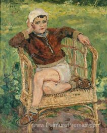 Portrait de N. S. Mikhalkov sur la chaise