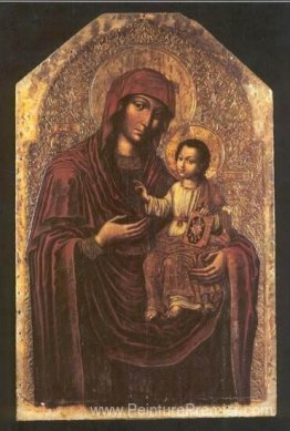 Icône de la mère de Dieu de l'iconostase de Maniava Hermitage