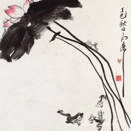 Lotus et grenouilles