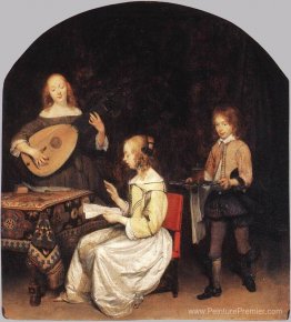 Le concert: Singer et Theorbo Player