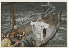 Jésus stimulant la tempête