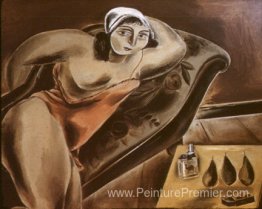 Fille sur canapé