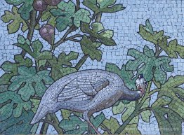Mosaïque - salle à manger de la bibliothèque Sainte-Barbe, Paris