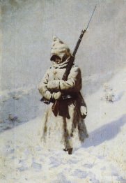 Soldats dans la neige