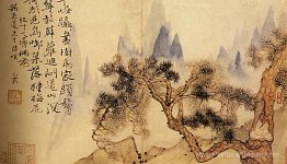 En méditation, au pied des montagnes impossible
