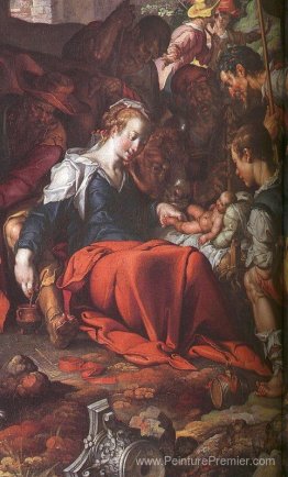 Adoration des bergers (détail)