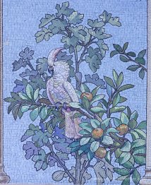 Mosaïque - salle à manger de la bibliothèque Sainte-Barbe, Paris