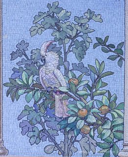 Mosaïque - salle à manger de la bibliothèque Sainte-Barbe, Paris
