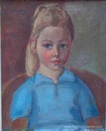 Portrait de la petite-fille du peintre Anne