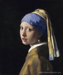 La fille avec une boucle d'oreille perle