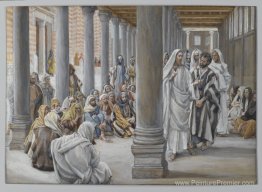 Jésus marche dans le portique de Salomon (Jésus SE Promène dans