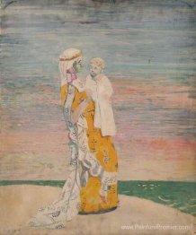Mère et enfant sur la plage