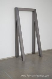 Métalloïde de la porte de végétale grasée beige-gris, je
