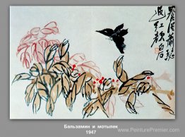 Impatiens et papillon