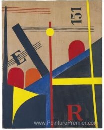 Grande peinture du chemin de fer