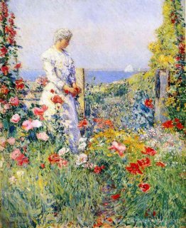 Dans le jardin (aka Celia Thaxter dans son jardin