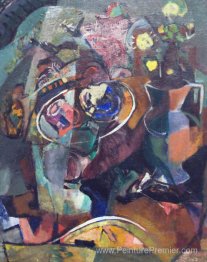 Table avec des fleurs