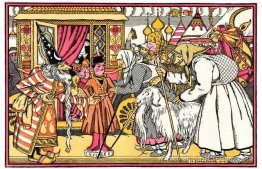 Illustration pour le conte "Wooden Prince" par Alexander Roslavl