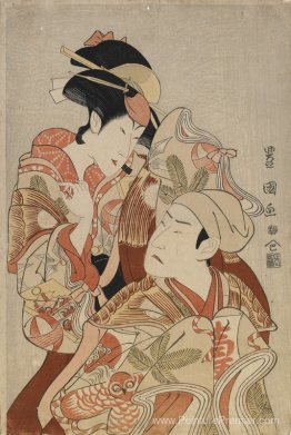 Les acteurs Matsumoto Yonesaburô I et Nakamura Denkurô IV