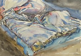 Art aquarelle de mon lit d'hôpital, NR. 23