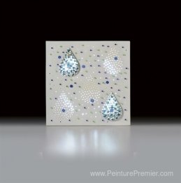 Lumínica con dos gotas (Composición con gotas de agua)
