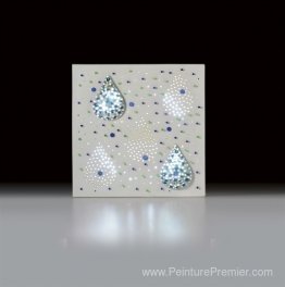 Lumínica con dos gotas (Composición con gotas de agua)