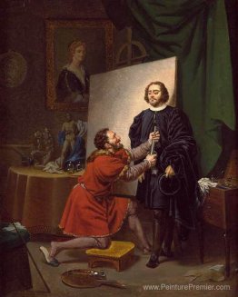 Aretino dans le studio de Tintoretto