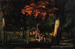 Le lion et le bassin de Jas de Bouffan