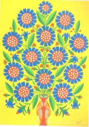Fleurs aux yeux bleus