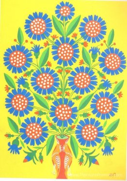 Fleurs aux yeux bleus