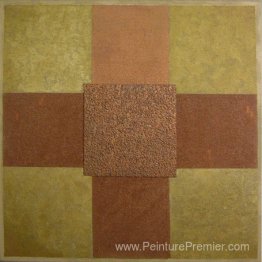 Peinture - or et marron