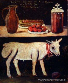 Agneau de Pâques sur la table de Pâques